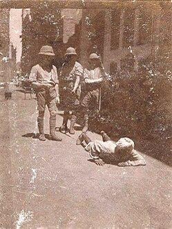 Historical image showing the crawling order imposed after Amritsar