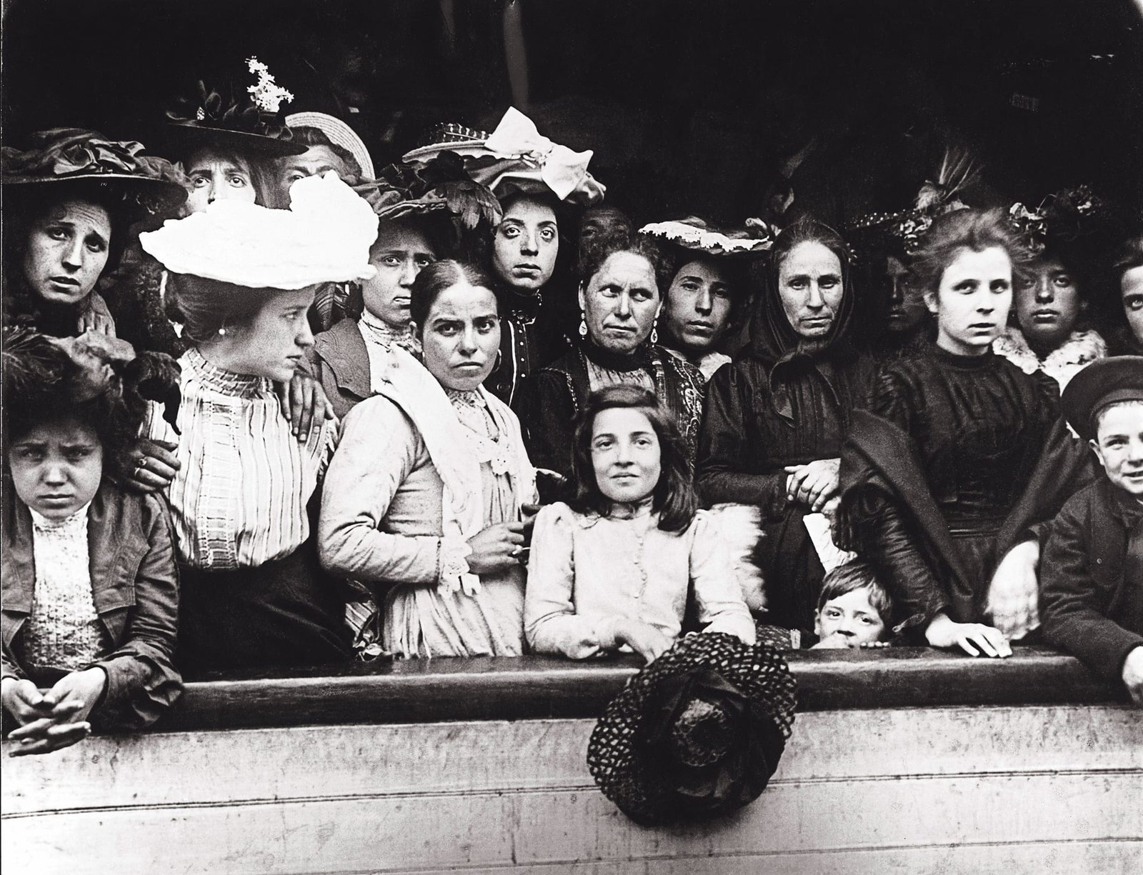 Historical photograph connected to immigration in the United States